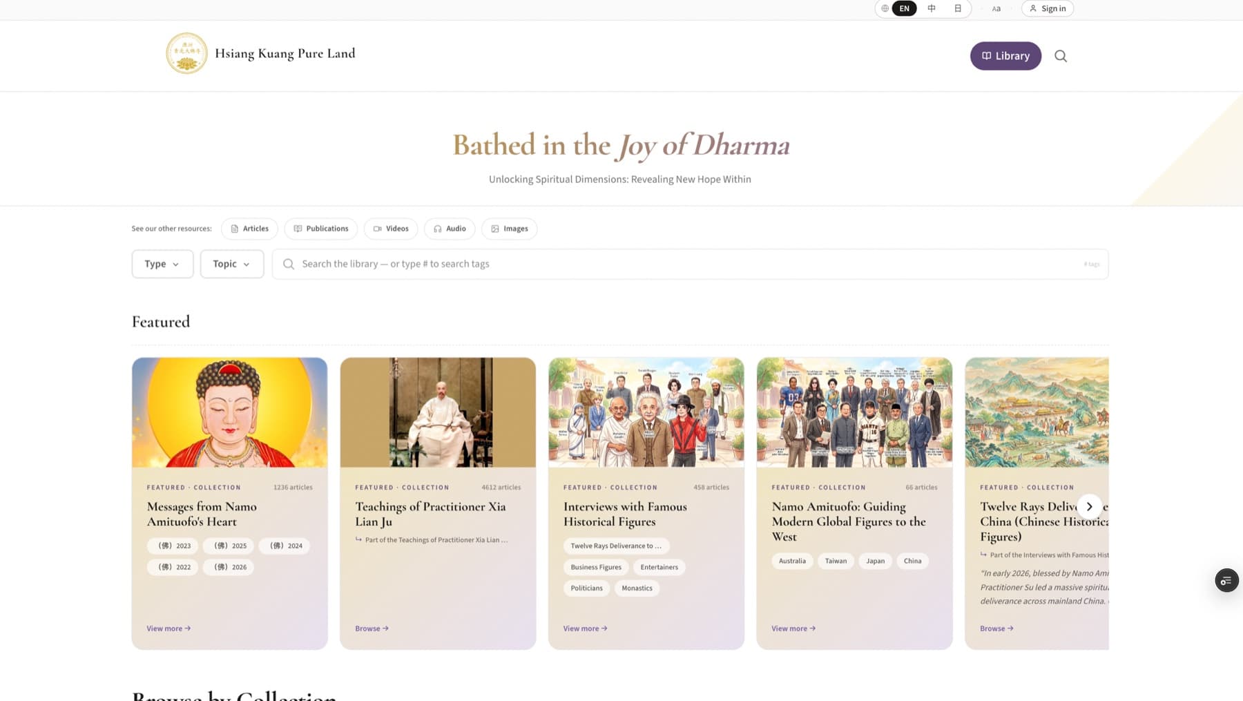 Three ageing sites. One multilingual platform. — Case study · Pure Land Buddhism · Multilingual, Worldwide